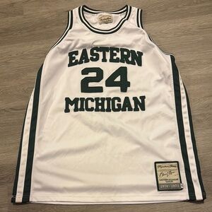 GERVIN #24 Eastern Michigan Basketball Jersey 1970-1972 signature series